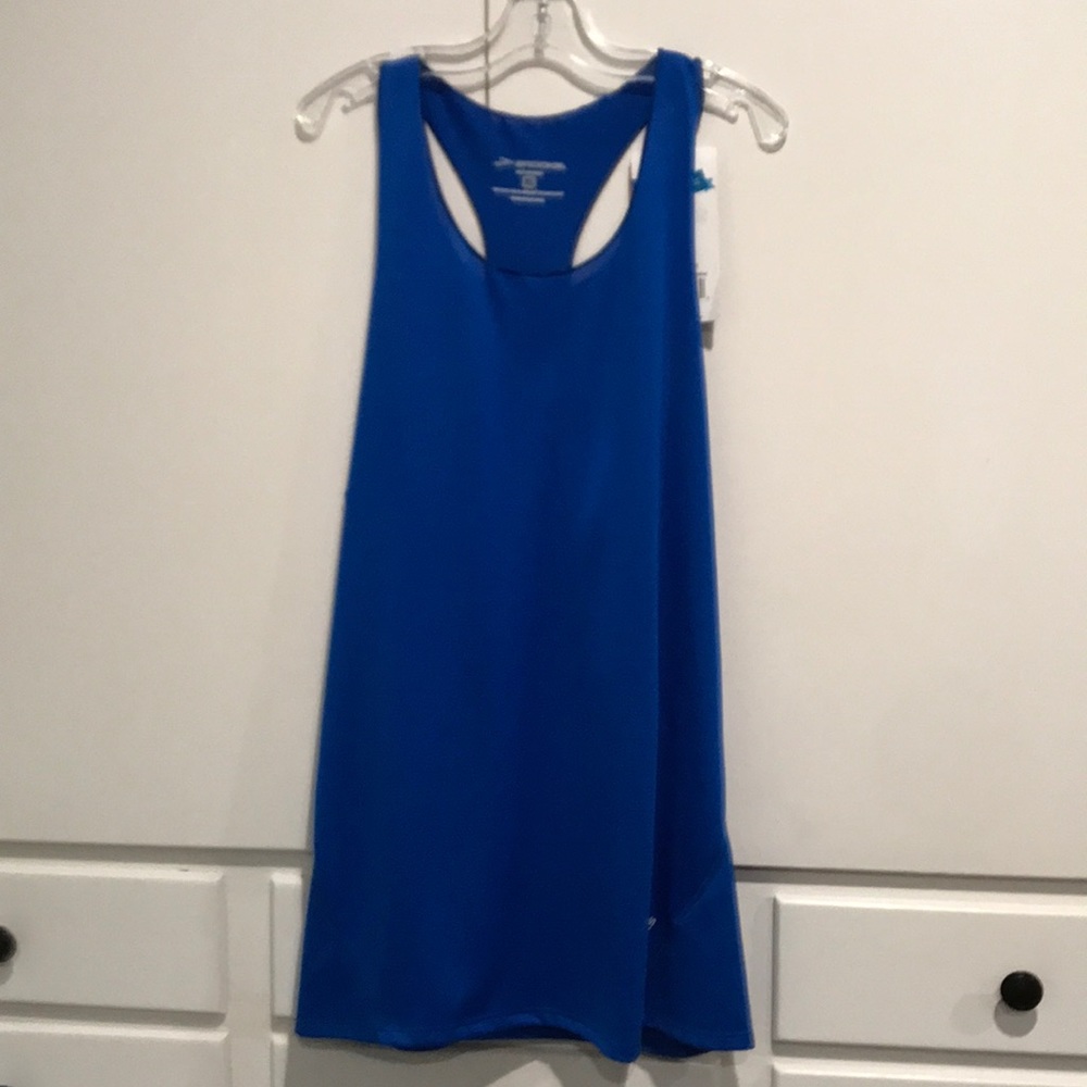 Brooks workout tank blue